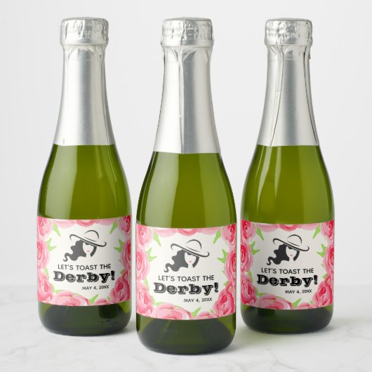Étiquettes Pour Bouteilles De Vin Mousseux Toast le Derby ! Rose (Bouteilles)