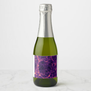 Étiquettes Pour Bouteilles De Vin Mousseux Toile cosmique
