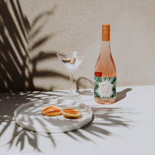 Étiquettes Pour Bouteilles De Vin Mousseux Tribu de la Mariée Célibataire Tropicale