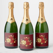 Étiquettes Pour Bouteilles De Vin Mousseux Trois Roses de bijoux (Bouteilles)