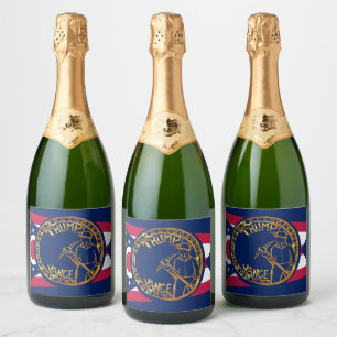 ÉTIQUETTES POUR BOUTEILLES DE VIN MOUSSEUX TRUMP