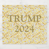 ÉTIQUETTES POUR BOUTEILLES DE VIN MOUSSEUX TRUMP 2024 (Étiquettes simples)