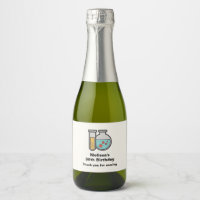 Tube d'essai de chimie et Merci de partie de béche