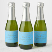 Étiquettes Pour Bouteilles De Vin Mousseux Turquoise & Gold Custom Wedding Sparkling Wine Lab (Bouteilles)
