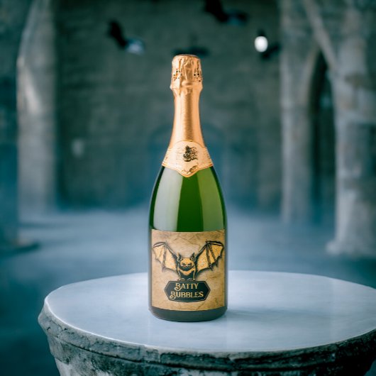 Étiquettes Pour Bouteilles De Vin Mousseux Vampire batte vin étiquettes