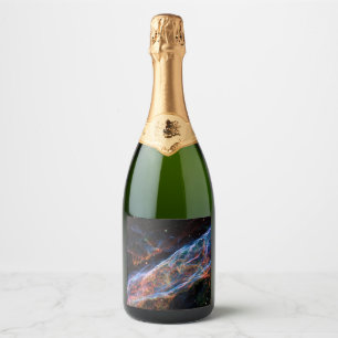 Étiquettes Pour Bouteilles De Vin Mousseux Veil Nebula Supernova Reste Télescope Hubble