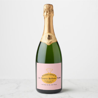 Étiquettes Pour Bouteilles De Vin Mousseux Veuve Avant Vows Bachelorette Week-end Itinéraire