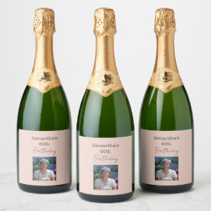 Étiquettes Pour Bouteilles De Vin Mousseux Vin de la perfection 60e anniversaire