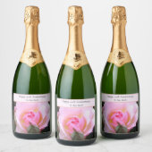 Étiquettes Pour Bouteilles De Vin Mousseux Vingtième anniversaire de Mariage Parfait Rose ang (Bouteilles)