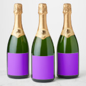 Étiquettes Pour Bouteilles De Vin Mousseux Violet brillant (Bouteilles)