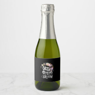 Étiquettes Pour Bouteilles De Vin Mousseux Vous Faites Fleurir Mon Coeur
