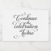 Étiquettes Pour Bouteilles De Vin Mousseux Wedding (Étiquettes simples)