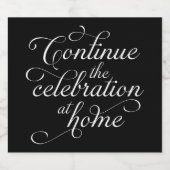 Étiquettes Pour Bouteilles De Vin Mousseux Wedding (Étiquettes simples)