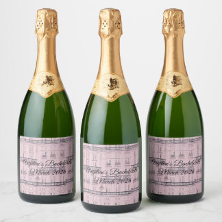 Étiquettes Pour Bouteilles De Vin Mousseux Week-end à Paris