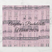 Étiquettes Pour Bouteilles De Vin Mousseux Weekend a Paris (Étiquettes simples)