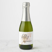 Étiquettes Pour Bouteilles De Vin Mousseux Woman 50 And Fabulous 50th Birthday (Devant)