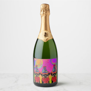 Étiquettes Pour Bouteilles De Vin Mousseux Yorkie Poo