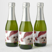 ÉTIQUETTES POUR BOUTEILLES DE VIN MOUSSEUX YORKSHIRE TERRIER  (Bouteilles)