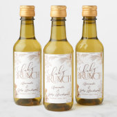 Étiquettes Pour Bouteilles De Vin Pampas Neutre Brunch Bébé (Bouteilles)