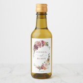 Étiquettes Pour Bouteilles De Vin Pays Boho Mariage rustique Faveurs Mini (Devant)