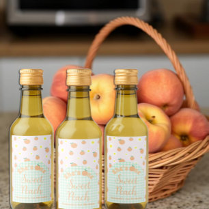 Étiquettes Pour Bouteilles De Vin Pêche Sucrée 1er Anniversaire