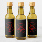 Étiquettes Pour Bouteilles De Vin Pentagram Red Devil (Bouteilles)
