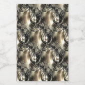 Étiquettes Pour Bouteilles De Vin Perles dorées (Étiquettes simples)