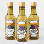 Étiquettes Pour Bouteilles De Vin Pop It Quand Elle Va POP! Baby shower amusant (Bouteilles)