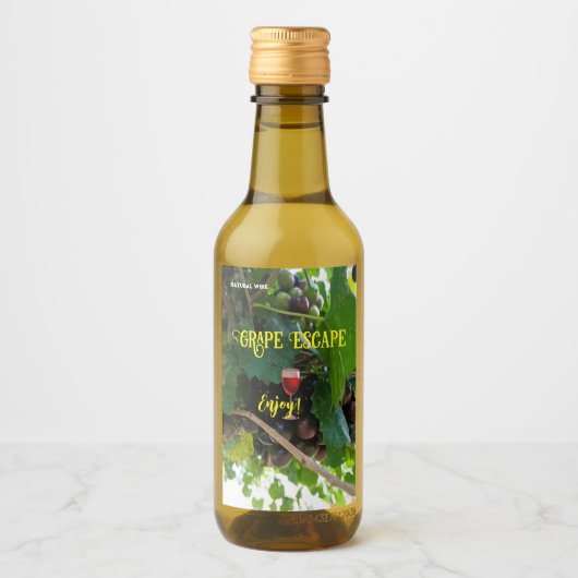 Étiquettes Pour Bouteilles De Vin Raisins de vin naturel Mini (Devant)