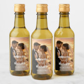 Étiquettes Pour Bouteilles De Vin Romantic Wedding Vows Sunset Beach (Bouteilles)