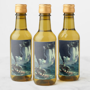 Étiquettes Pour Bouteilles De Vin Sargasso Sea Grim Reaper & Sinking du Titanic