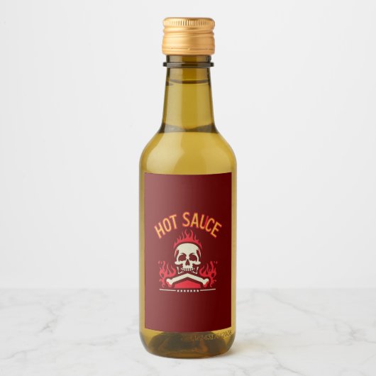 Étiquettes Pour Bouteilles De Vin Sauce chaude chili épicée (Devant)