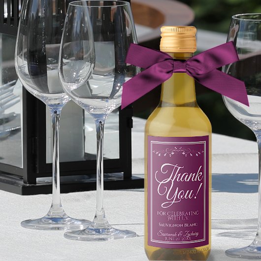 Étiquettes Pour Bouteilles De Vin Silver on Cassis