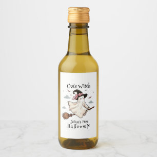 Étiquettes Pour Bouteilles De Vin Simple et élégante Mignonne sorcière première Hall