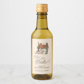 Étiquettes Pour Bouteilles De Vin Son Dernier week-end Fiesta Boho Desert Bacheloret (Devant)