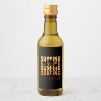 Étiquettes Pour Bouteilles De Vin Surf Style de vie Surf
