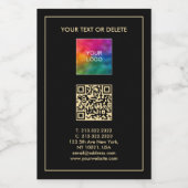 Étiquettes Pour Bouteilles De Vin Téléchargement de texte personnalisé Modèle du log (Étiquettes simples)