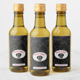 Étiquettes Pour Bouteilles De Vin Ton image Mastiff Bulldog Logo Étiquettes de vin