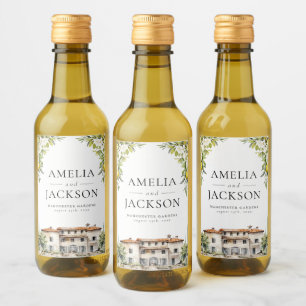 Étiquettes Pour Bouteilles De Vin Villas italiennes Lemons & Olives
