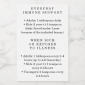 Étiquettes Pour Bouteilles De Vin Waterproof Elderberry Syrup Instructions Labels (Étiquettes simples)