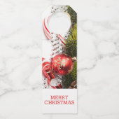 Étiquettes Pour Bouteilles Décor de Noël (Devant)