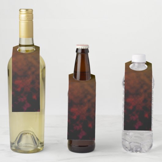 Étiquettes Pour Bouteilles Dégradé Ambre (En situation)