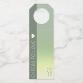 Étiquettes Pour Bouteilles Dégradé d'humeur Mariage Acclamations Prairie prin (Devant)