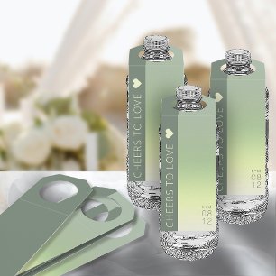 Étiquettes Pour Bouteilles Dégradé d'humeur Mariage Acclamations Prairie prin