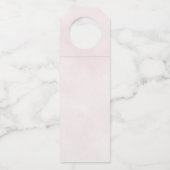 Étiquettes Pour Bouteilles Demande de Demoiselle d'Honneur Fleurie Rose Pâle (Dos)