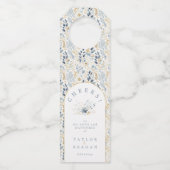 Étiquettes Pour Bouteilles Douce Mariée Fleurie ID1045 (Devant)