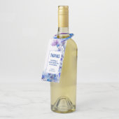 Étiquettes Pour Bouteilles 💍 Douces rêves de bleuet (Incliné)