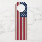 Étiquettes Pour Bouteilles Drapeau américain patriotique américain Monogramme (Dos)