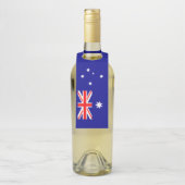 Étiquettes Pour Bouteilles Drapeau australien patriotique (Sur bouteille)