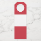 Étiquettes Pour Bouteilles Drapeau autrichien (Dos)